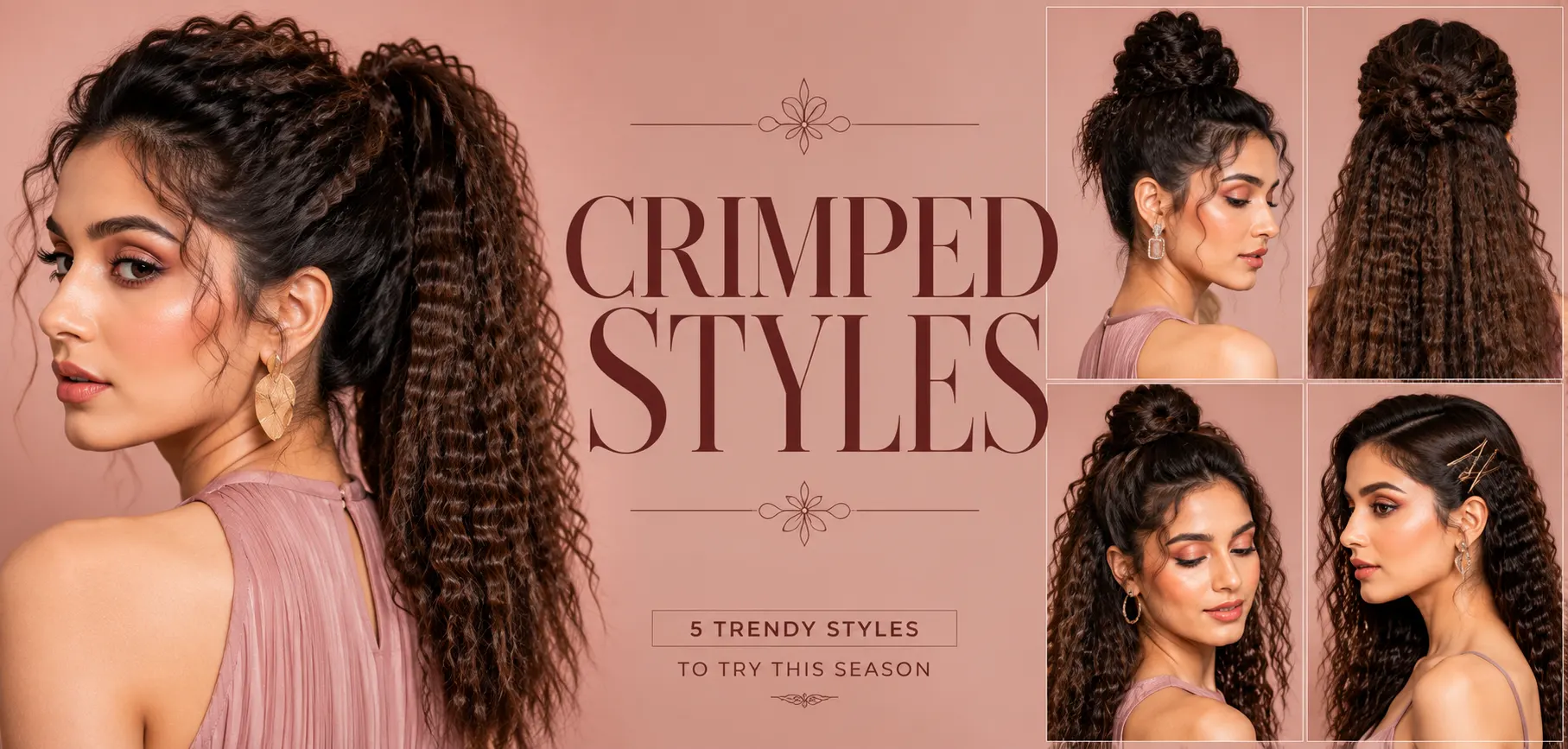 How to Crimp Hair at Home: 5 Trendy Styles to Try This Season