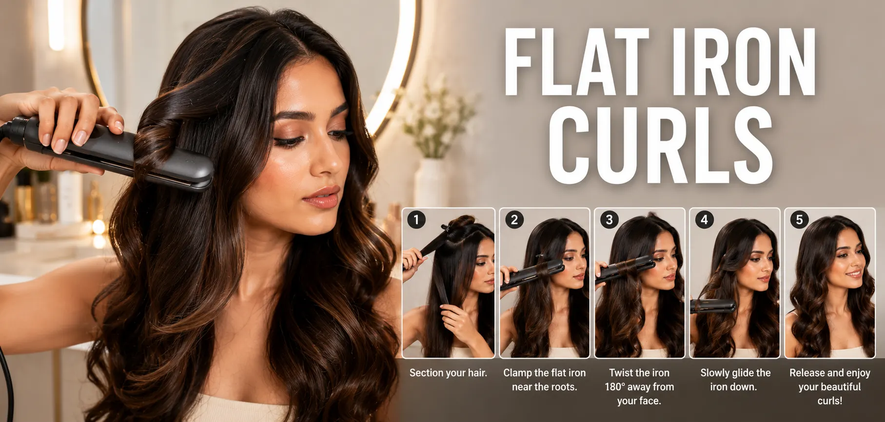 How to Curl Your Hair Using a Flat Iron Straightener