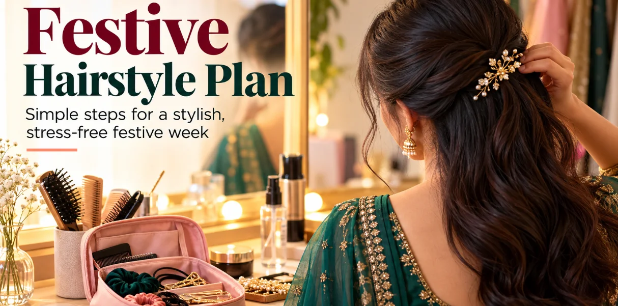 A Realistic Hair Styling Plan for a Busy Festive Week
