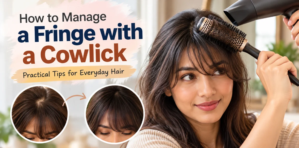How to Arrange a Fringe and Work with a Stubborn Cowlick