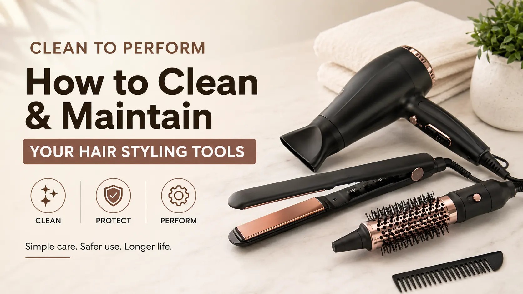 How to Clean and Maintain Hair Styling Tools Safely
