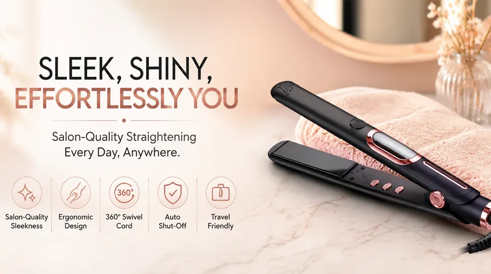 Sleekron FX Hair Straightener: Professional Sleek Hair Styling Made Easy at Home